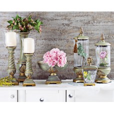 PR12-1001 - Yeşil-Altın Renk 7li Salon Takımı