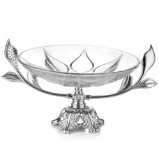 PR16-1002 - Gümüş Ayaklı Cam Meyvelik 43*33*23