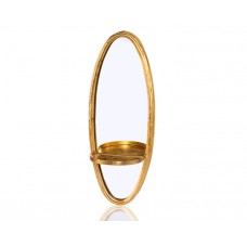 PR24-1010 - Altın Aynalı Duvar Mumluk 16*43