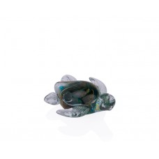 PR36-1003 - Yeşil Ebruli Cam Kaplumbağa 11*10*5